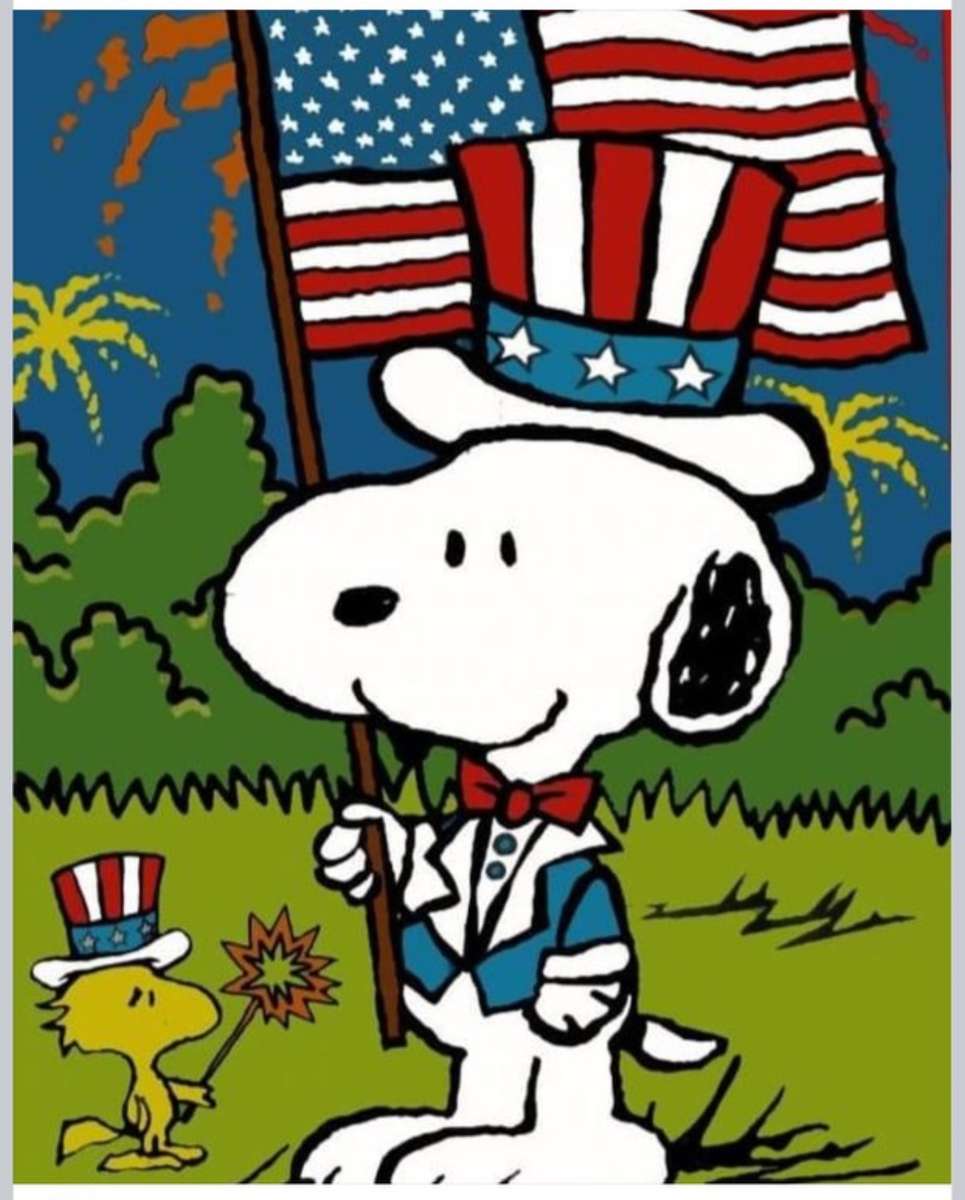 Snoopy en Woodstock: Patriots voor altijd legpuzzel online