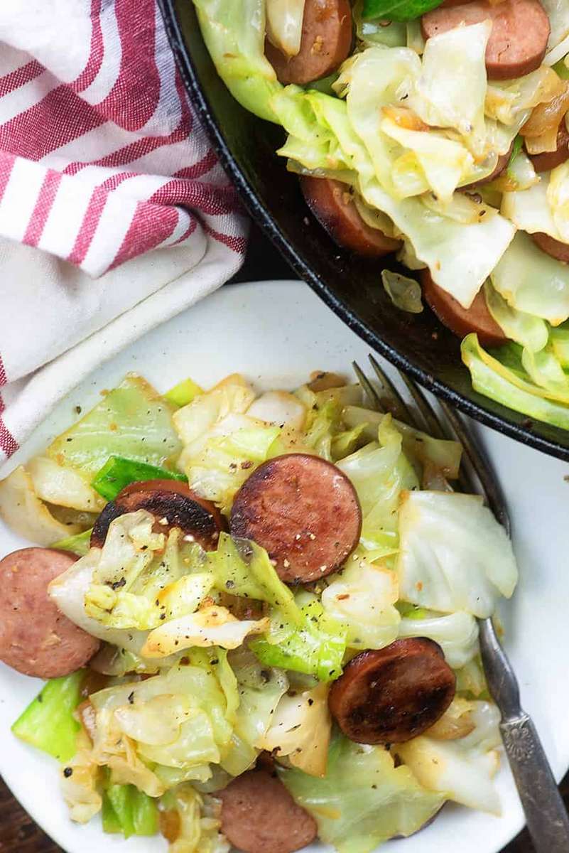 Smoked Sausage & Cabbage jigsaw puzzle online