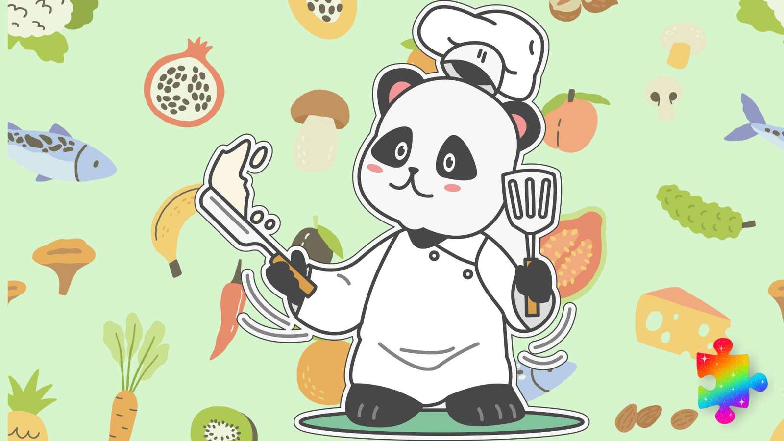 Chef Panda puzzle en ligne