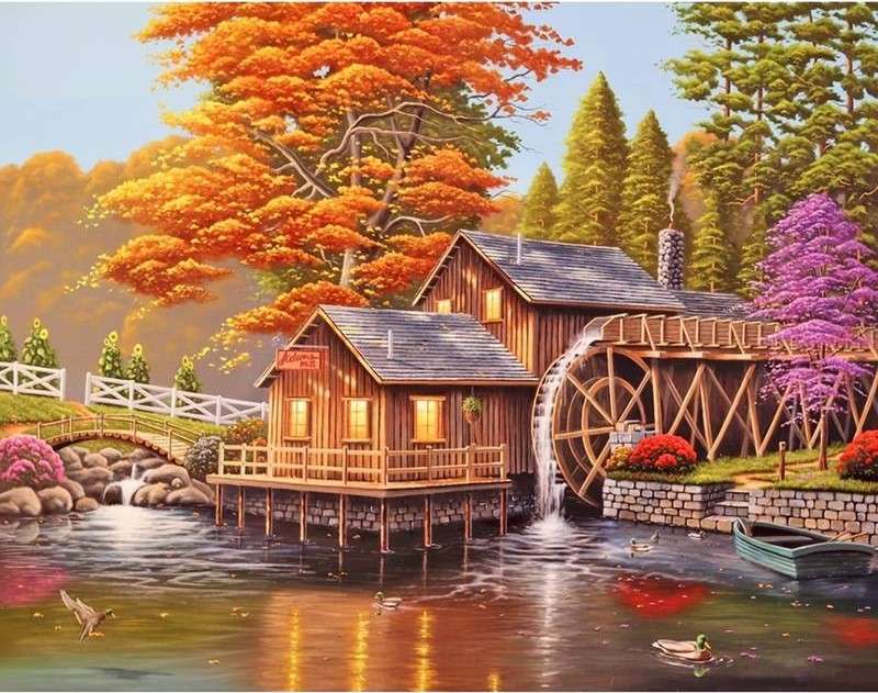 moara de apa toamna jigsaw puzzle online