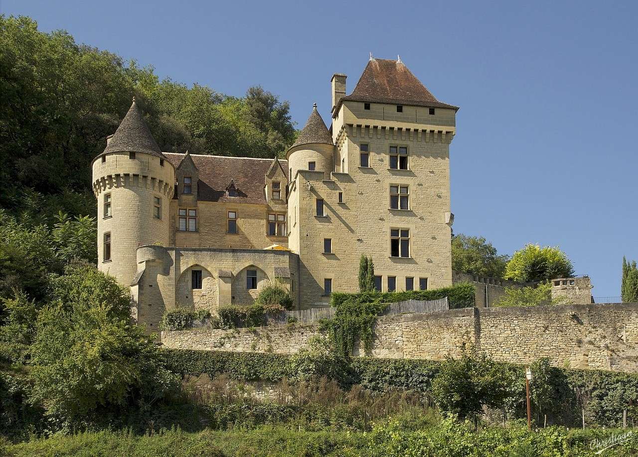 Idade Média, Chateau la malartrie, Castelo. quebra-cabeças online