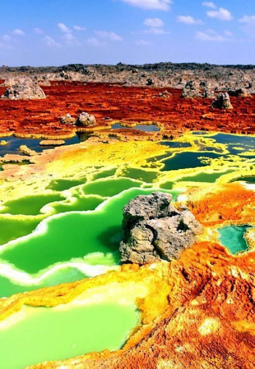 Vulcanul Dallol - Etiopia jigsaw puzzle online