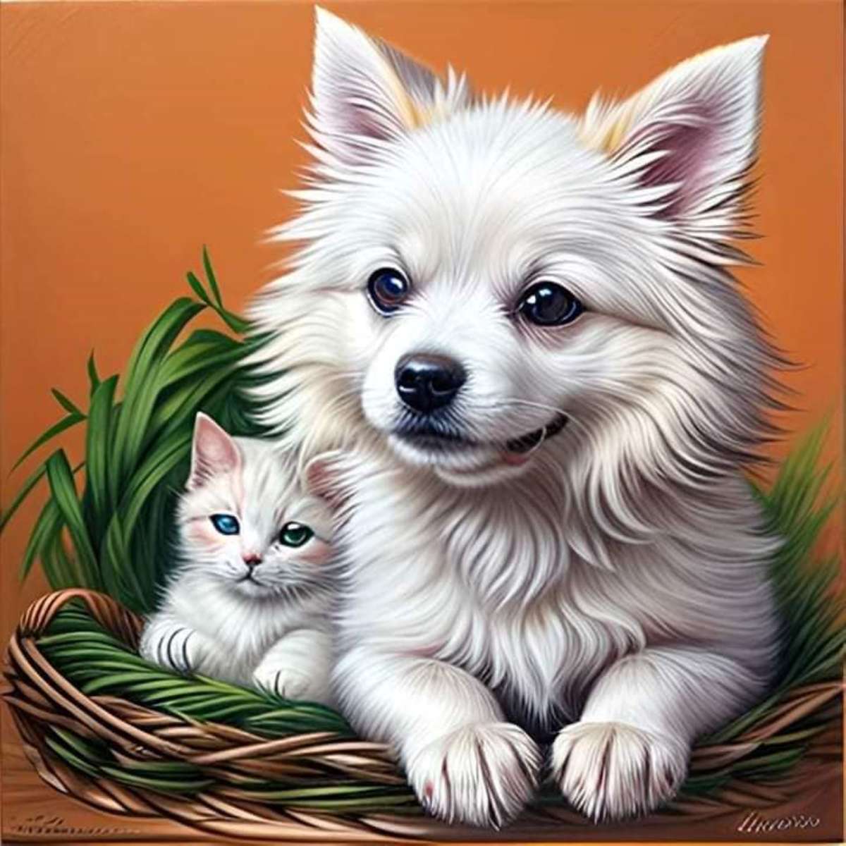 cão e gato quebra-cabeças online