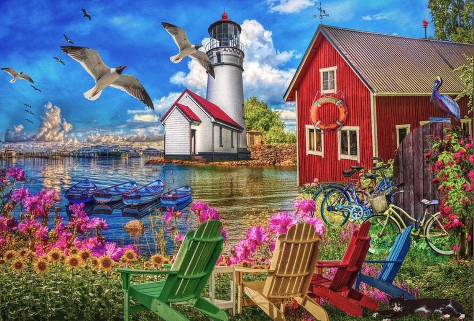 At the Seaside jigsaw puzzle online