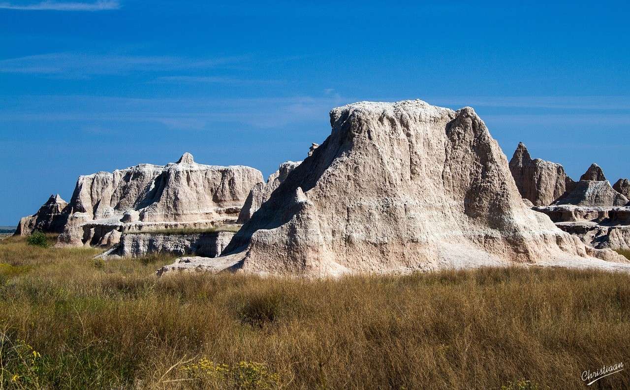 Národní park Badlands, Jižní Dakota, USA skládačky online