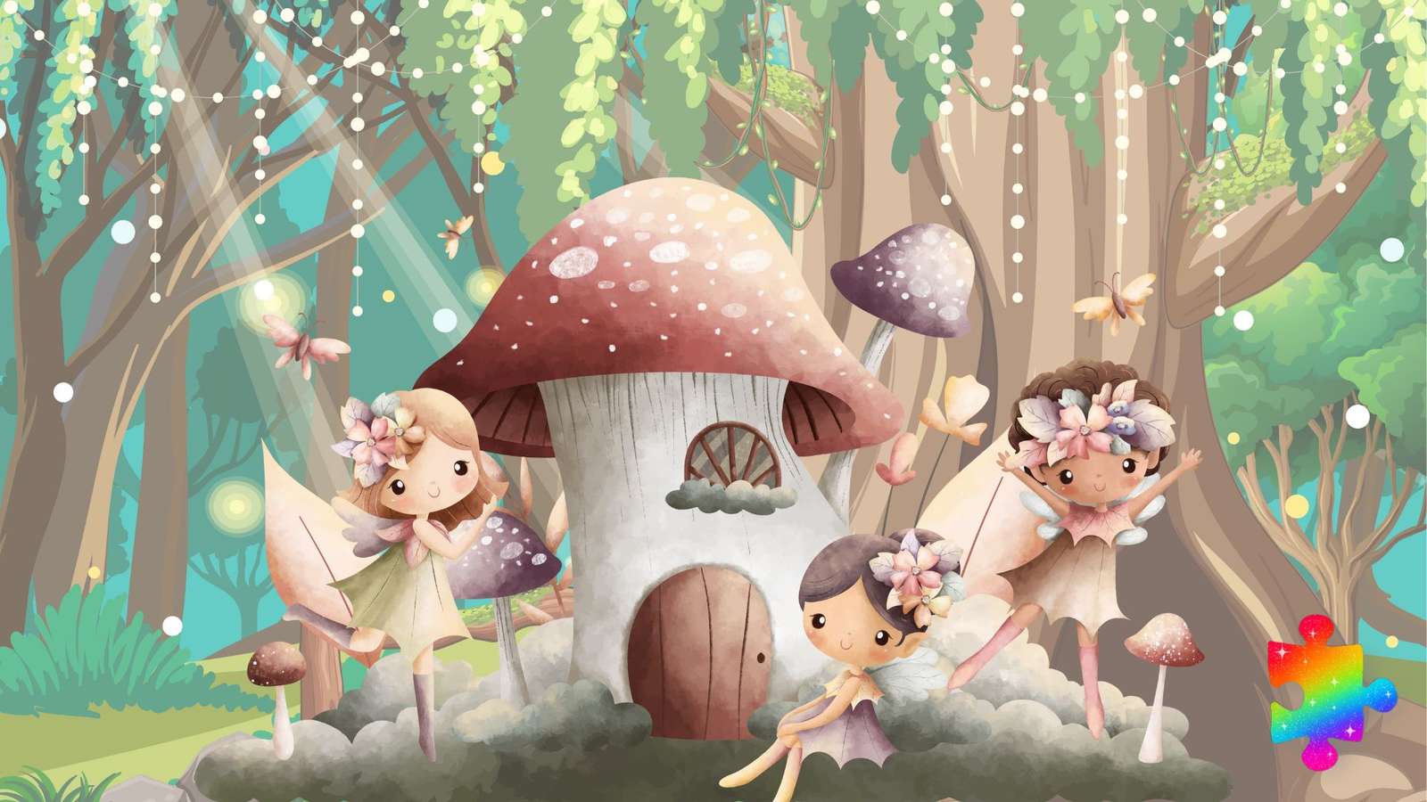 Fairy Woodland pussel på nätet