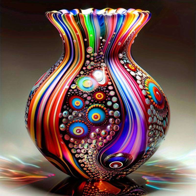 eine Vase wie ein Kunstwerk (5) Online-Puzzle