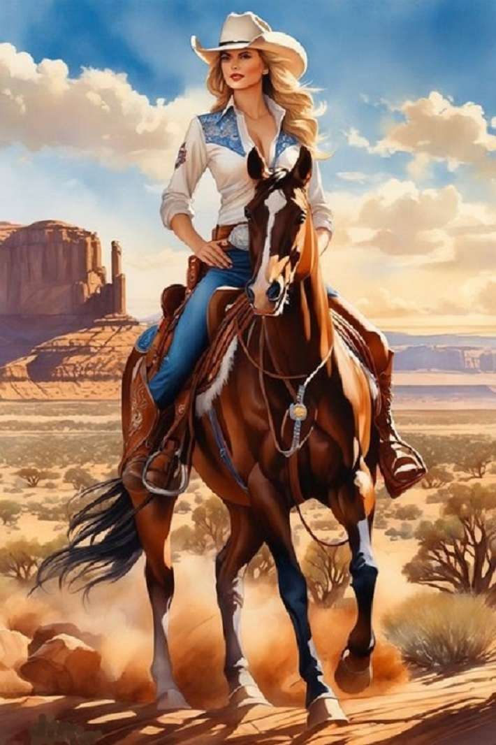 cowboy girl jigsaw puzzle online