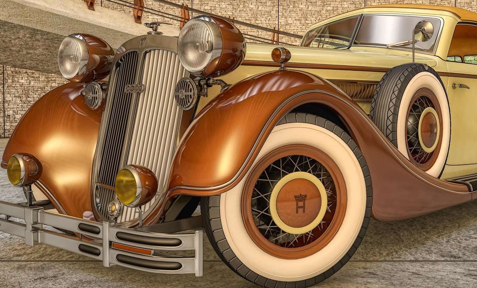 Horch 853A Oldtimer aus dem Jahr 1937 Puzzlespiel online