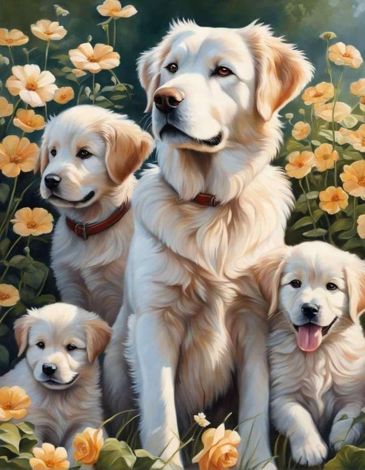 hond familie legpuzzel online