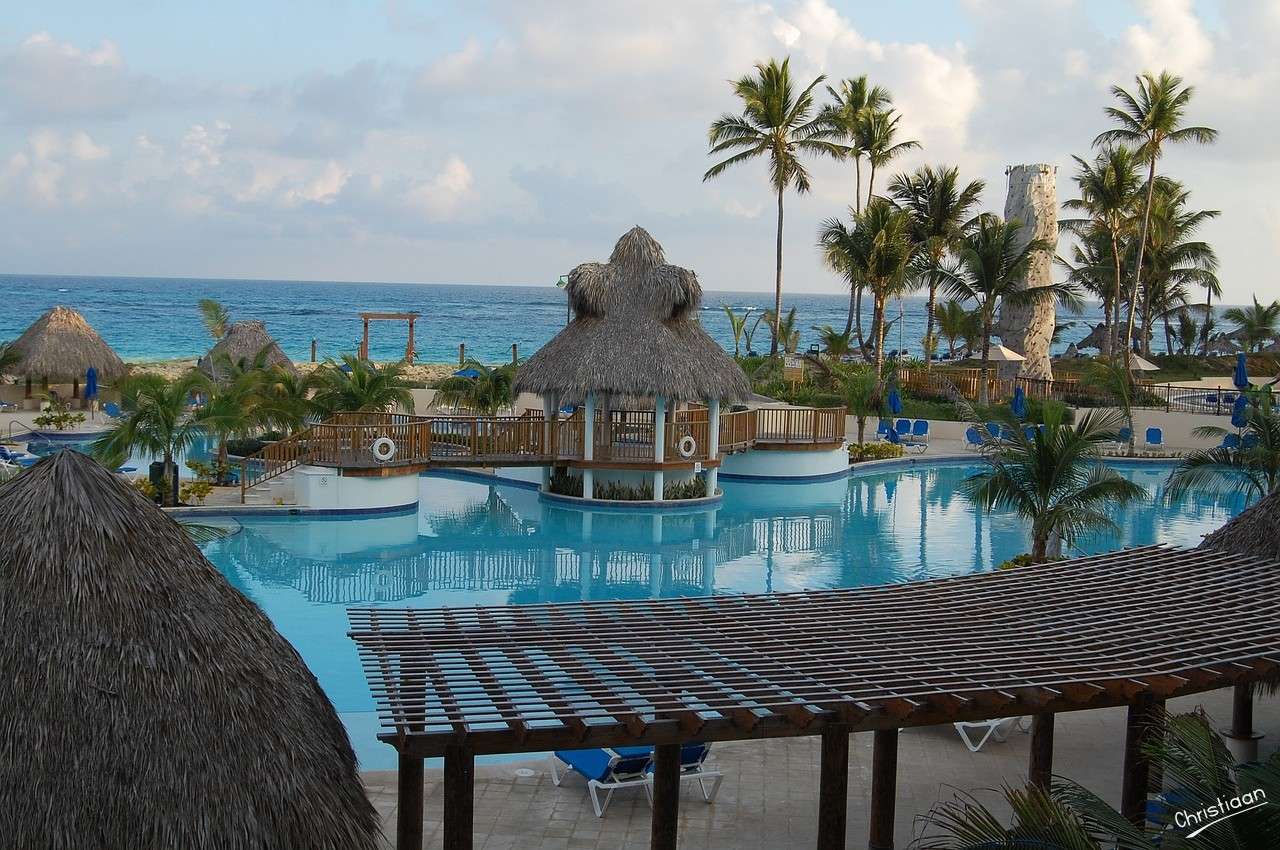 Punta Cana, Urlaub, Schwimmbad Online-Puzzle