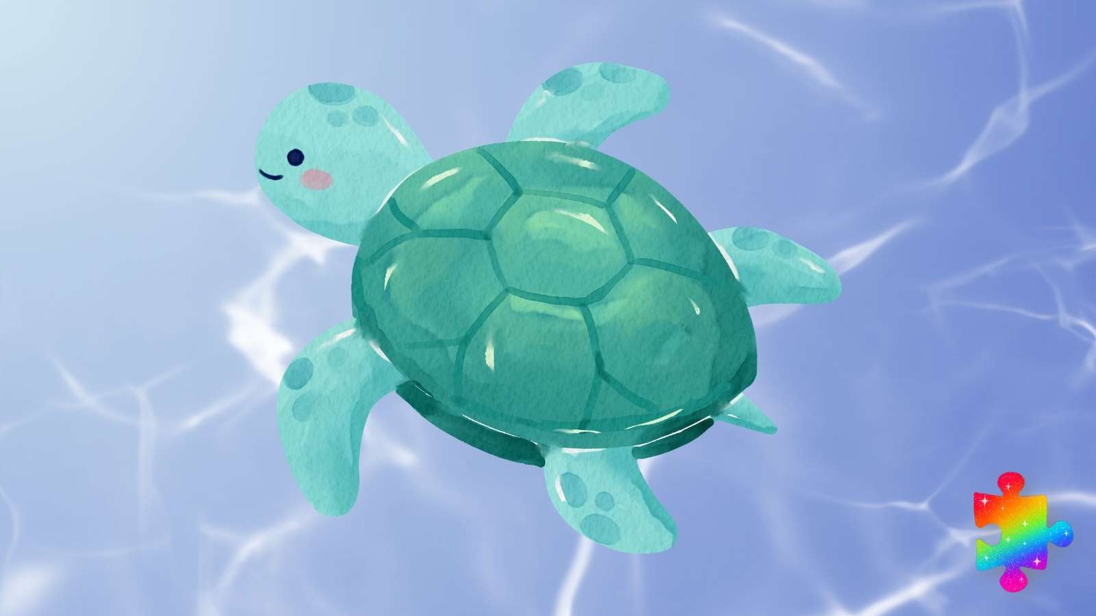 Leuke schildpad online puzzel