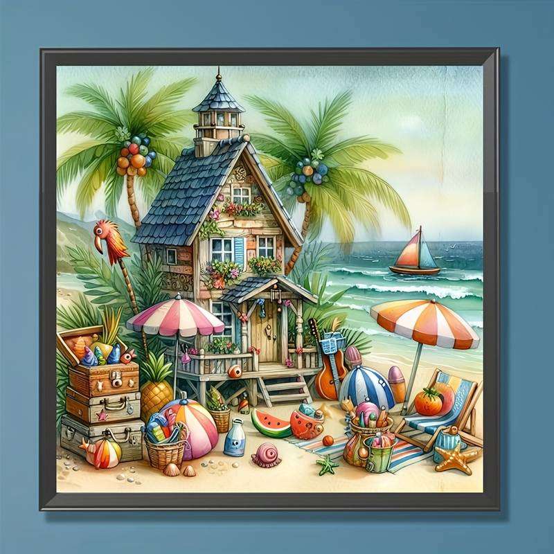 beach hut (4) online puzzle