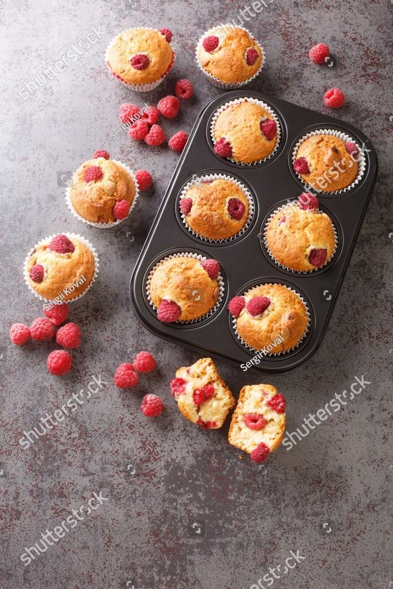 Muffins de Framboesa quebra-cabeças online