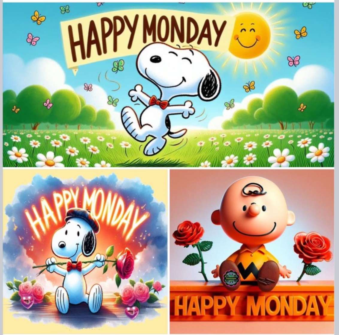 Snoopy et Charlie Brown fêtent lundi puzzle en ligne