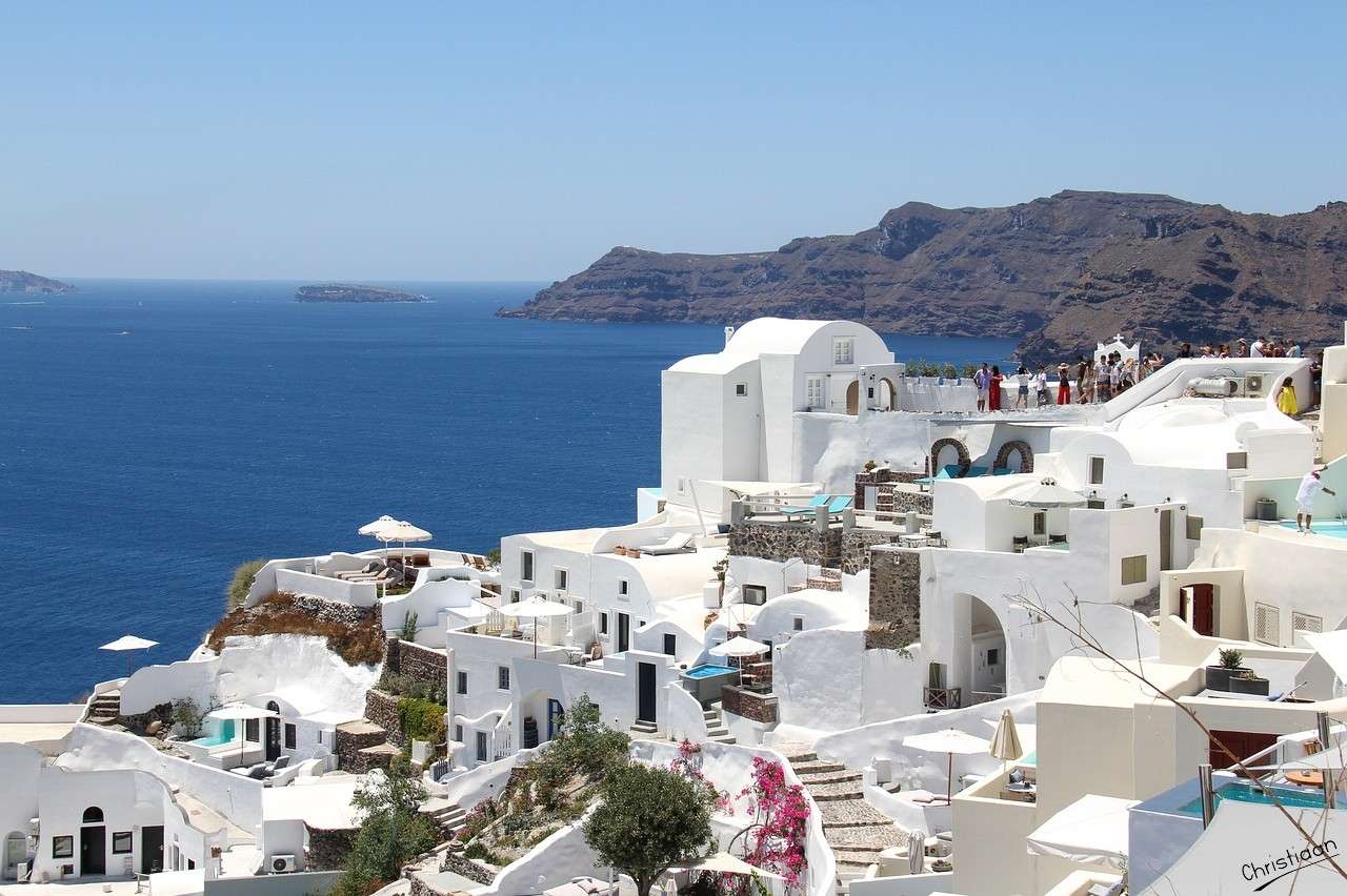 Oia, Santorini, Griekenland. legpuzzel online