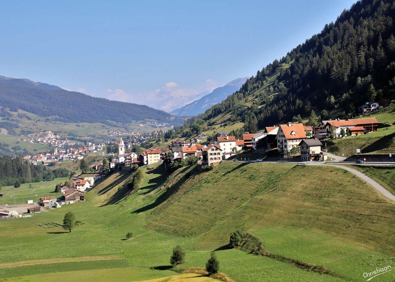 Vue éloignée, Montagnes, Hauteur. puzzle en ligne