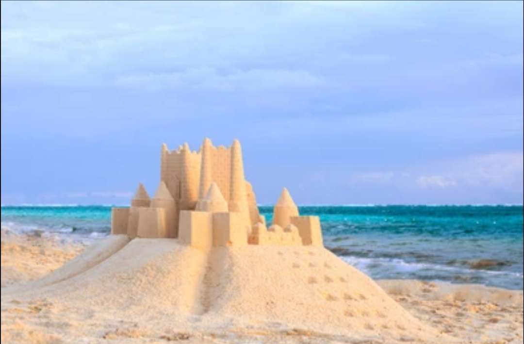 Sandcastle and the sea jigsaw puzzle online