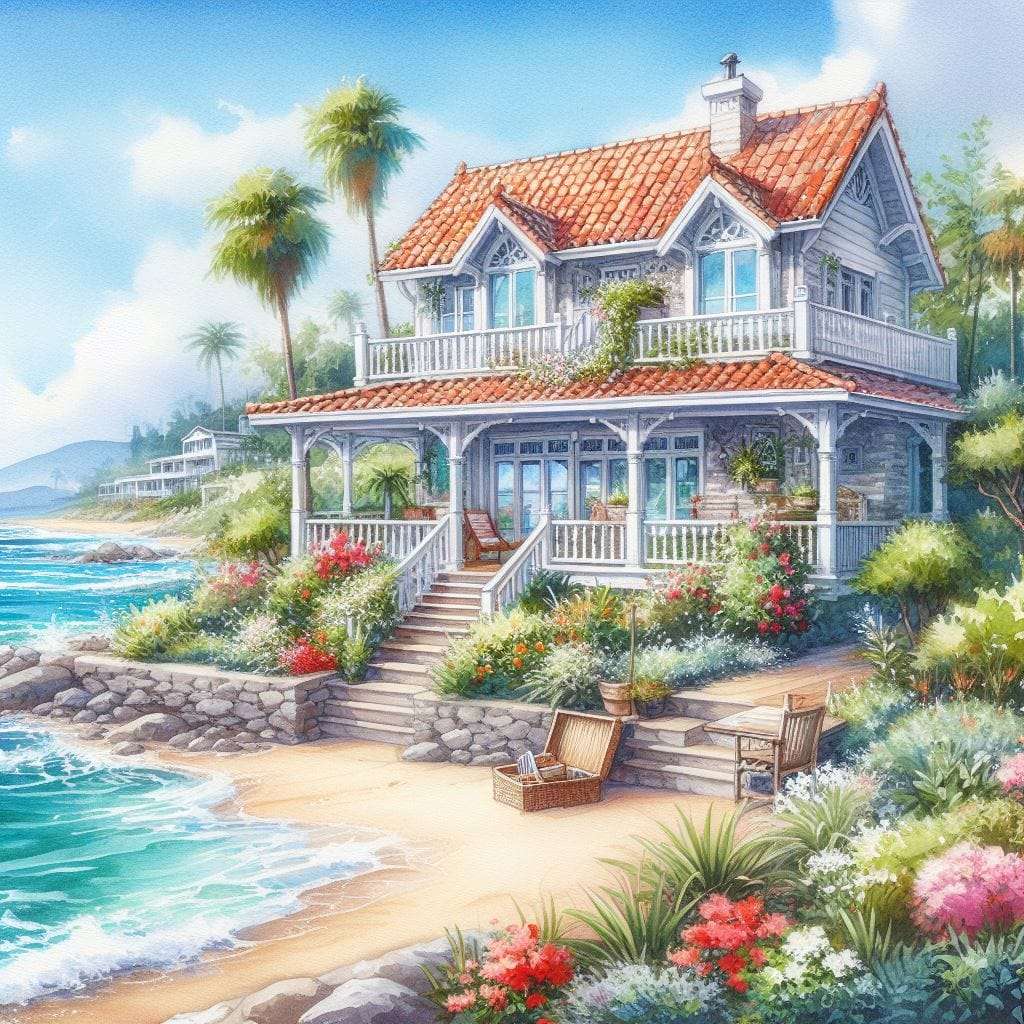 Minha casa dos sonhos - casa de verão puzzle online