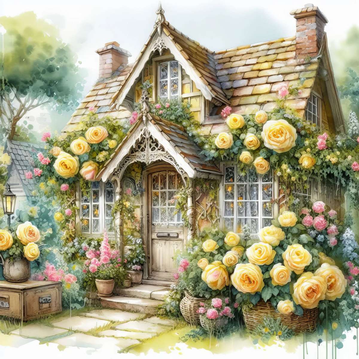 Gîte Rose Jaune puzzle en ligne