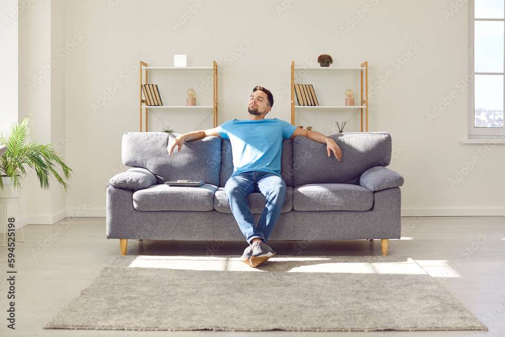 Young Man Lying on the Couch jigsaw puzzle online