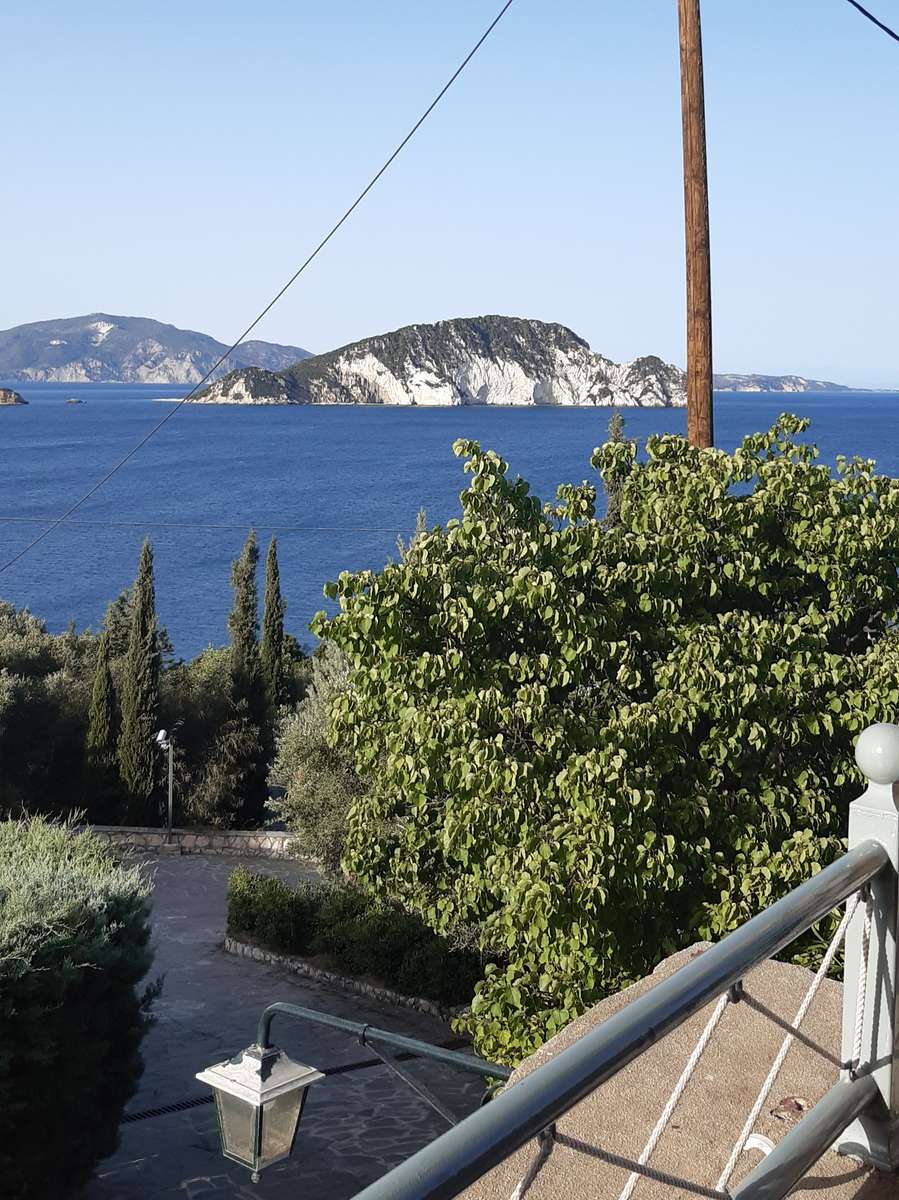 vista de la isla tortuga de Zakynthos rompecabezas en línea