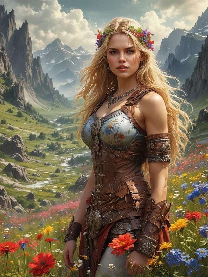 flowers in her hair online puzzle