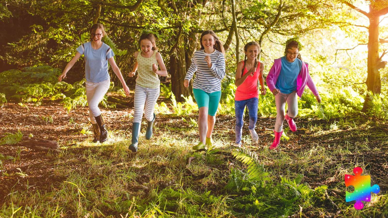 Zomerplezier in het bos legpuzzel online