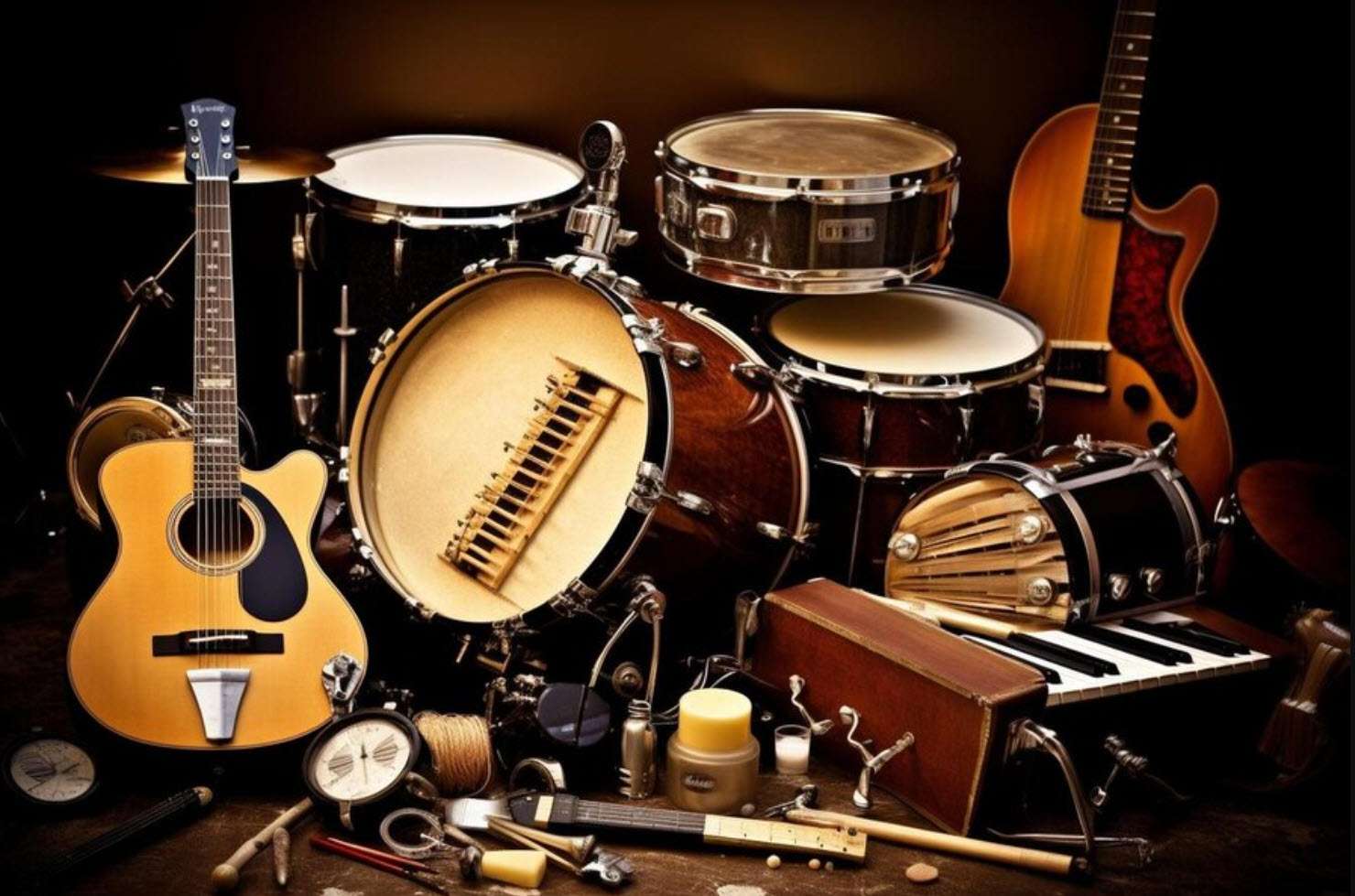 instrumentos musicales rompecabezas en línea