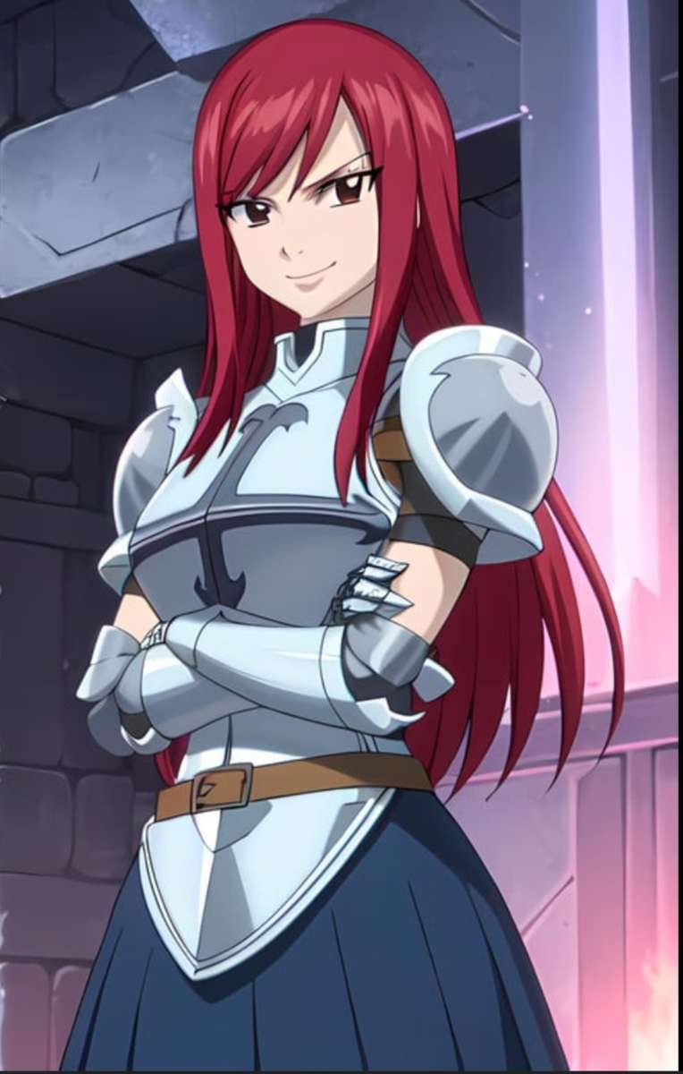 Erza Scarlett Fairy Tail online puzzle