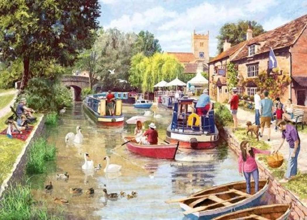 A very busy channel jigsaw puzzle online