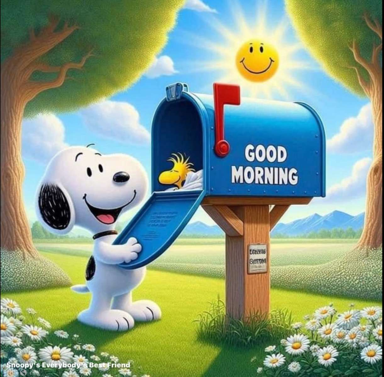 Snoopy Checks the Mail and Gets a Surprise - online puzzle