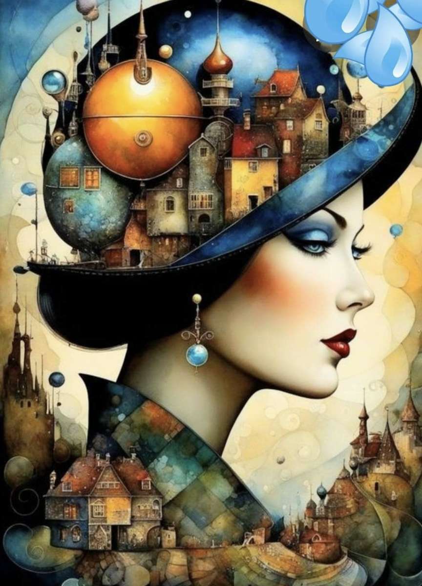 La Dame au chapeau puzzle en ligne