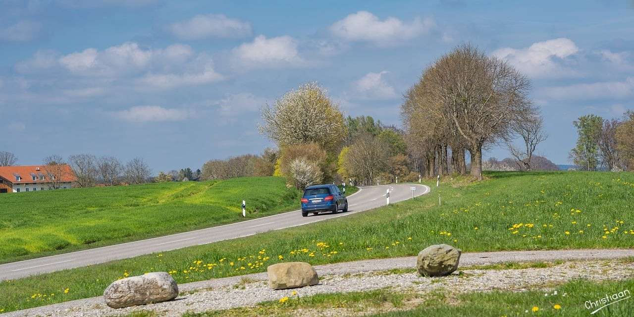 Landweg, Natuur, Weg. legpuzzel online