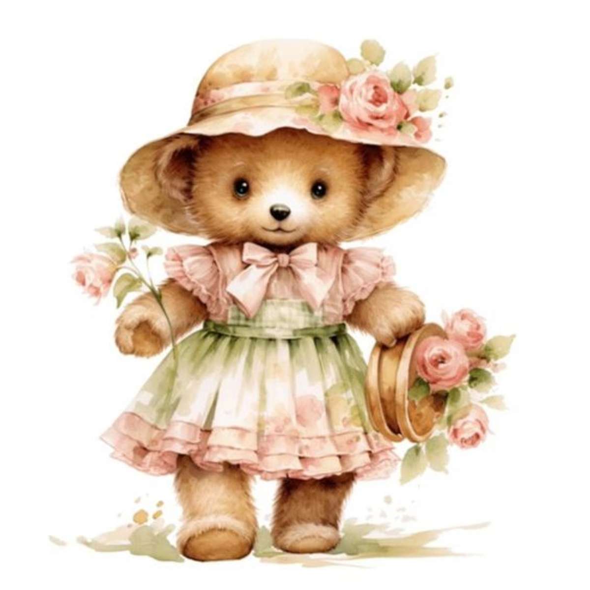 pretty teddy bear online puzzle