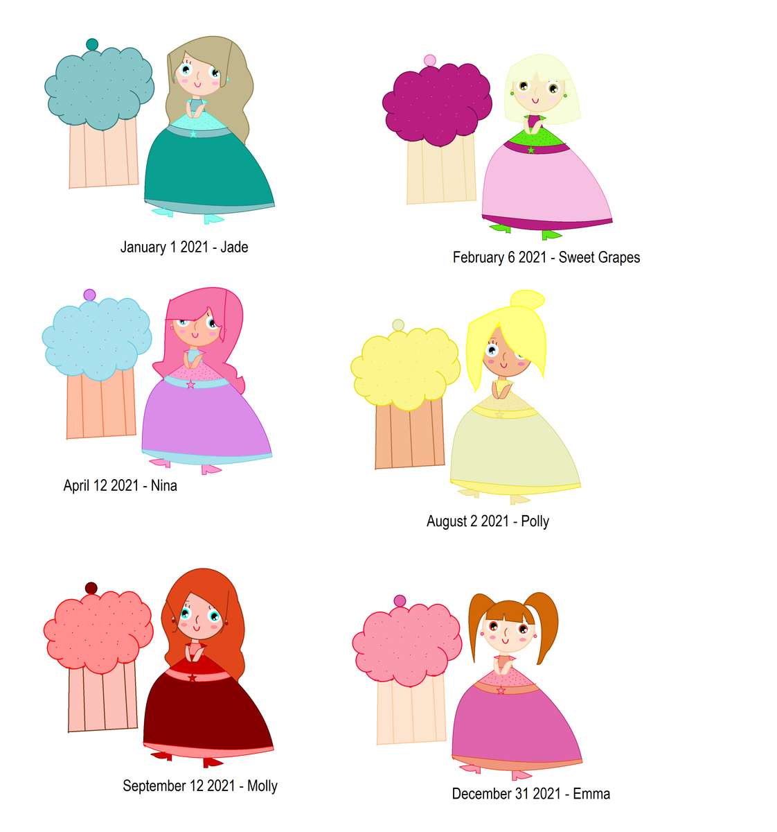 Cupcake Dolls Series 2 - 2021 online puzzle