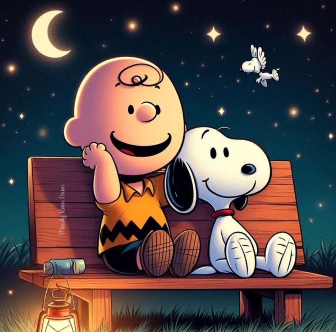 Charlie und Snoopy sagen gute Nacht Puzzlespiel online