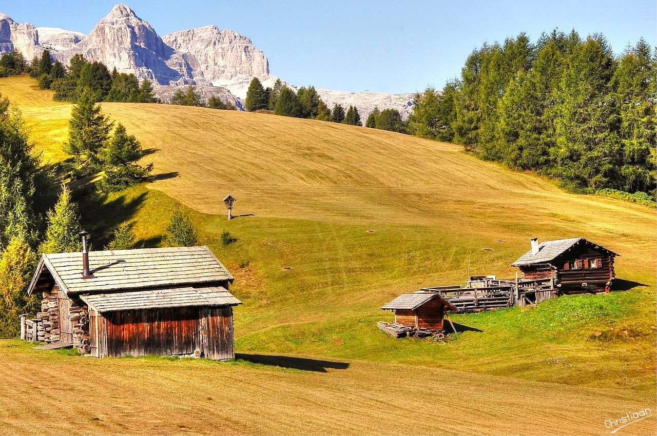 Pralongia, Dolomiten, Alm. Puzzlespiel online