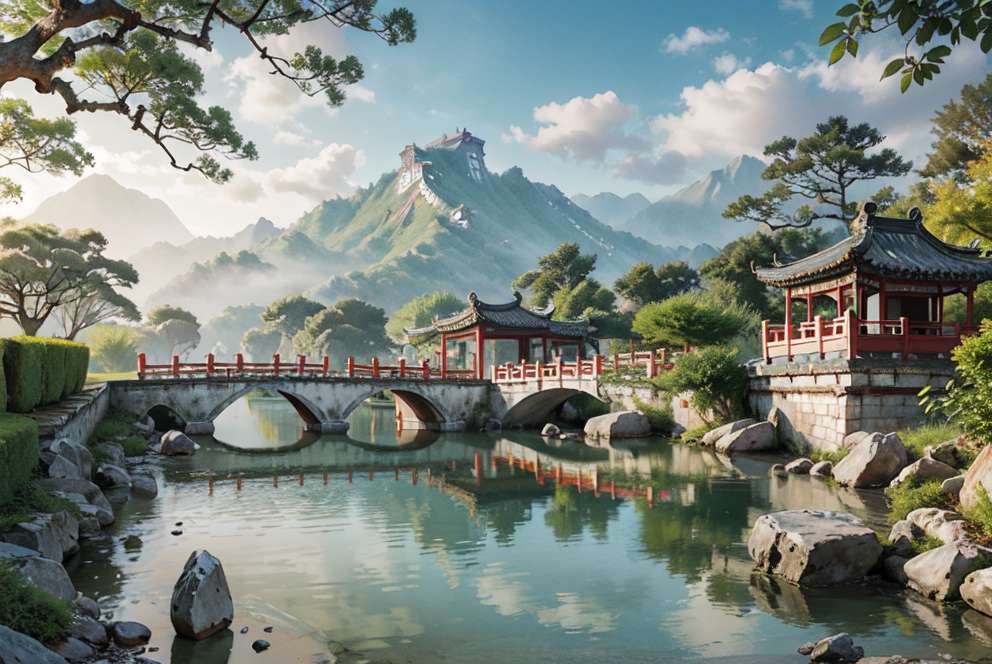 Chinese garden jigsaw puzzle online