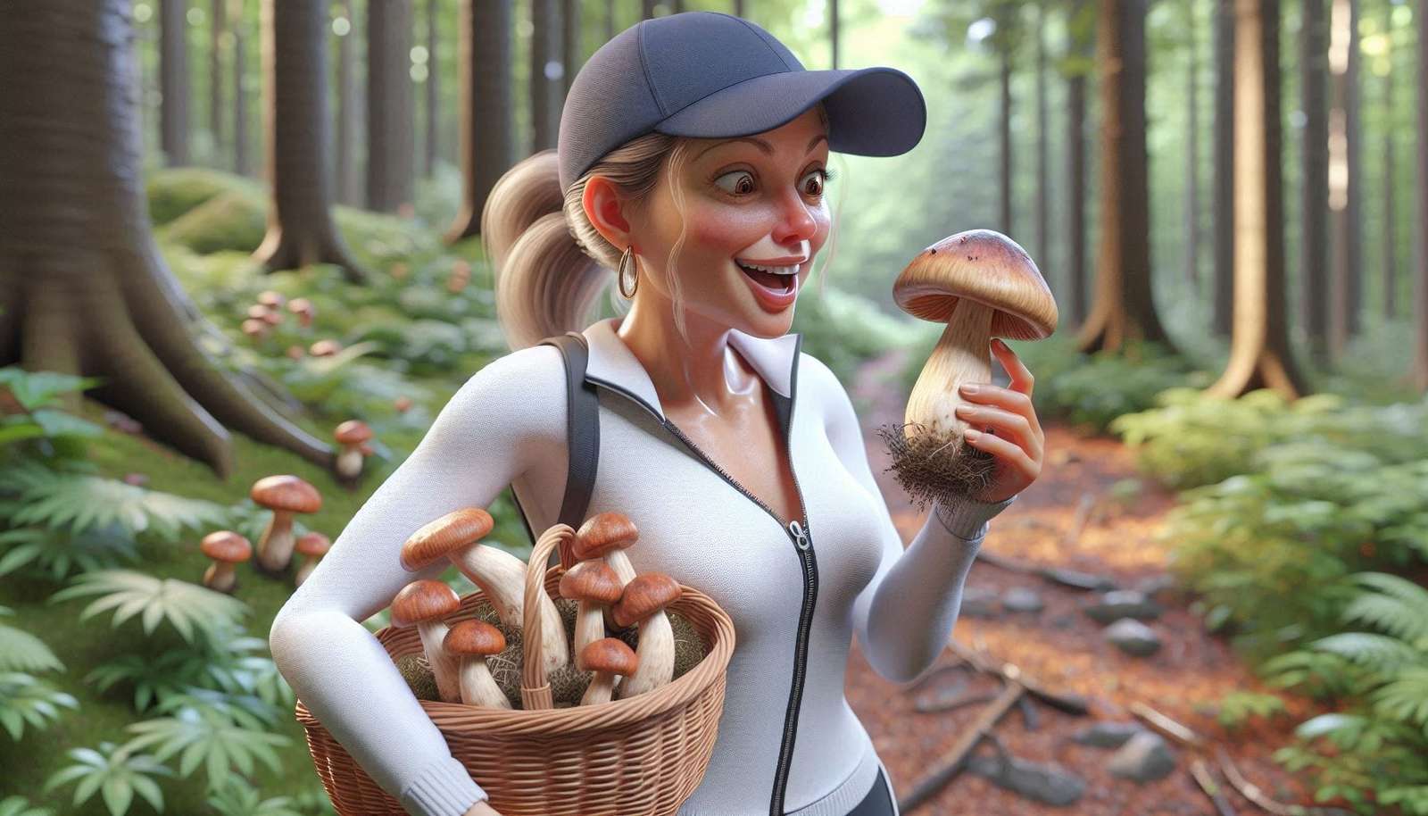 Raccogli i funghi nella foresta 2 puzzle online