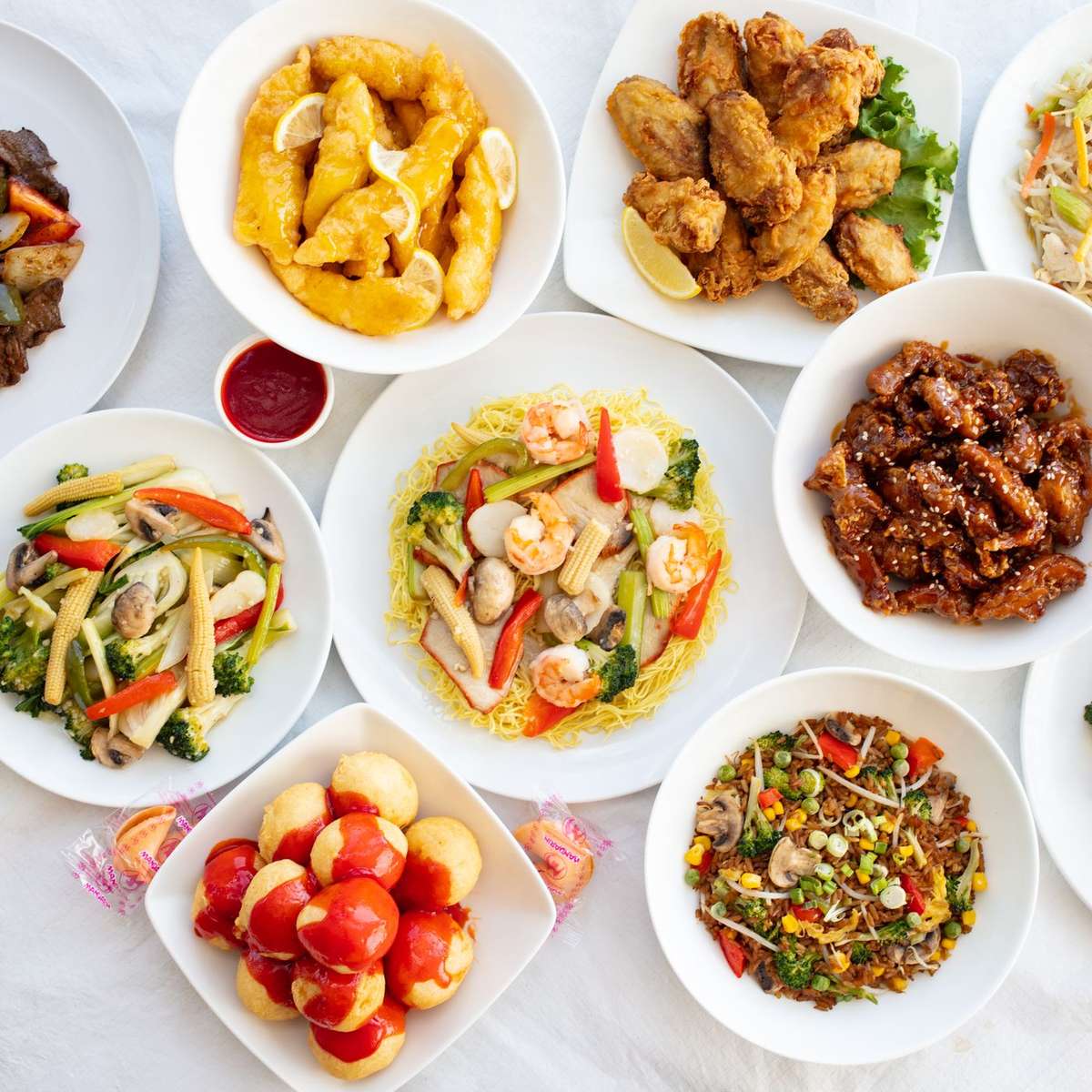 Comida chinesa para viagem puzzle online