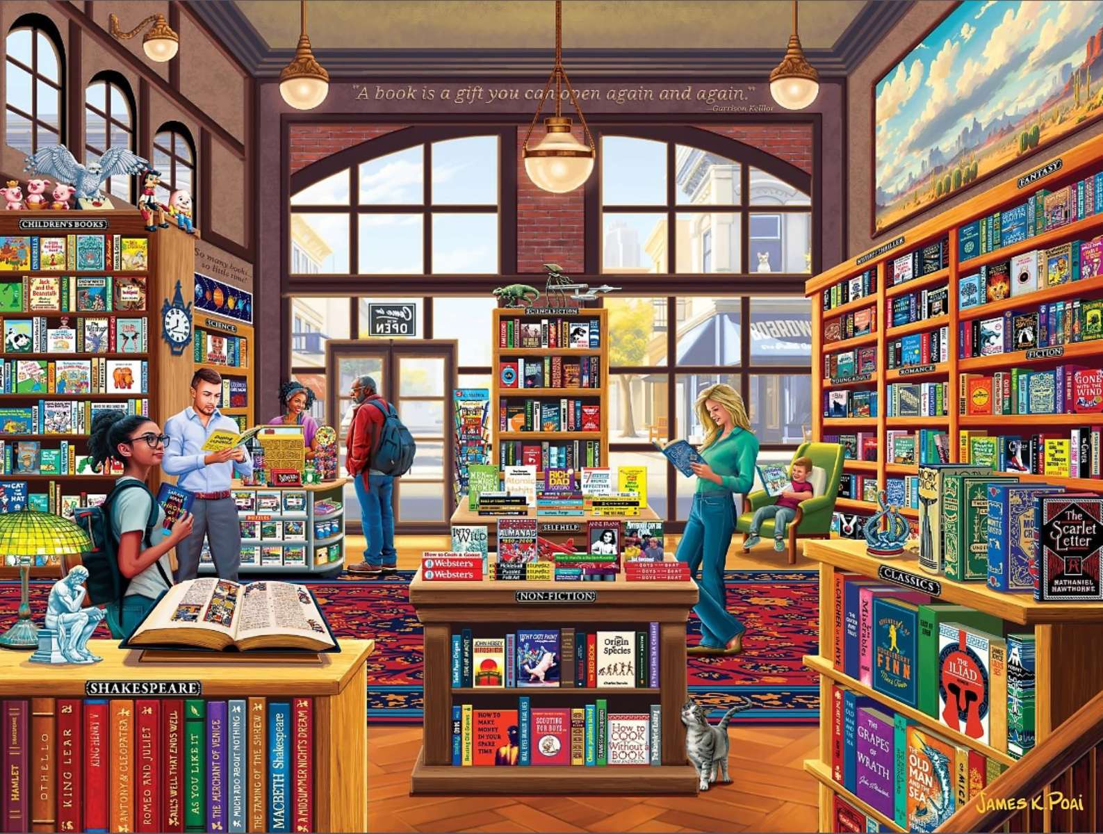 Na Biblioteca puzzle online