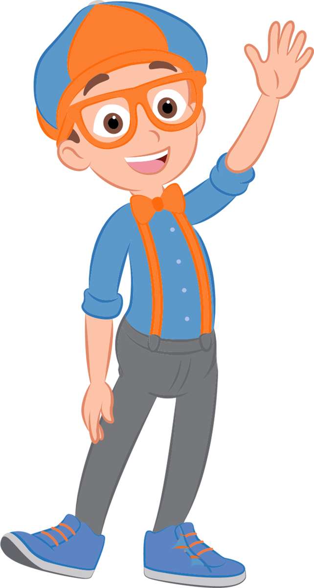 Blippi waving jigsaw puzzle online