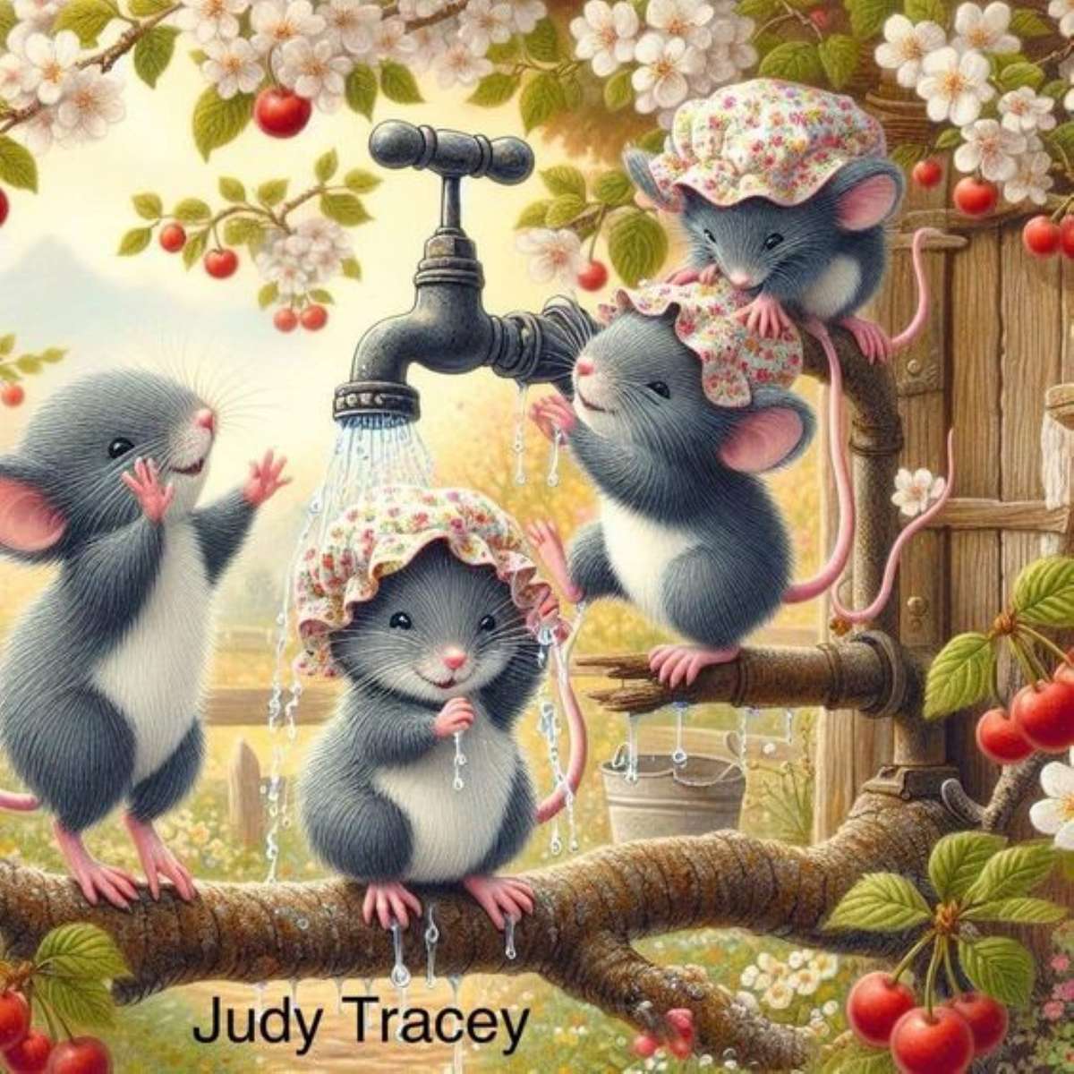 shower time for mice jigsaw puzzle online