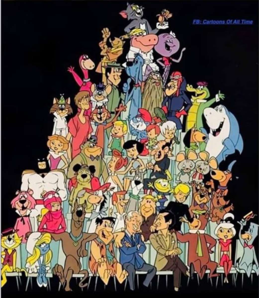 Cartoon Characters Pyramid jigsaw puzzle online