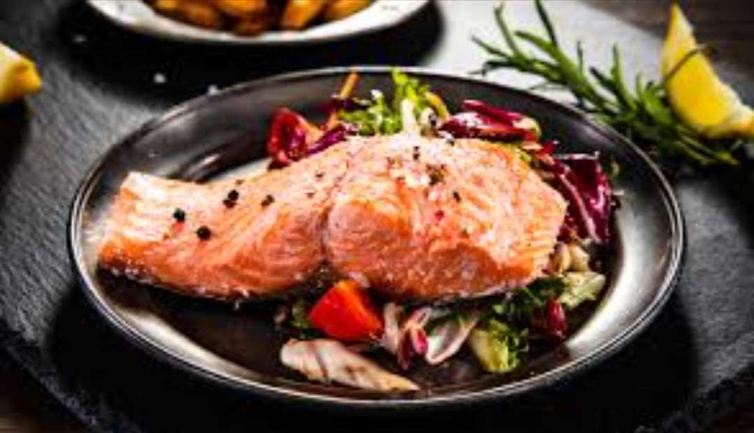 Salmon On A Plate jigsaw puzzle online