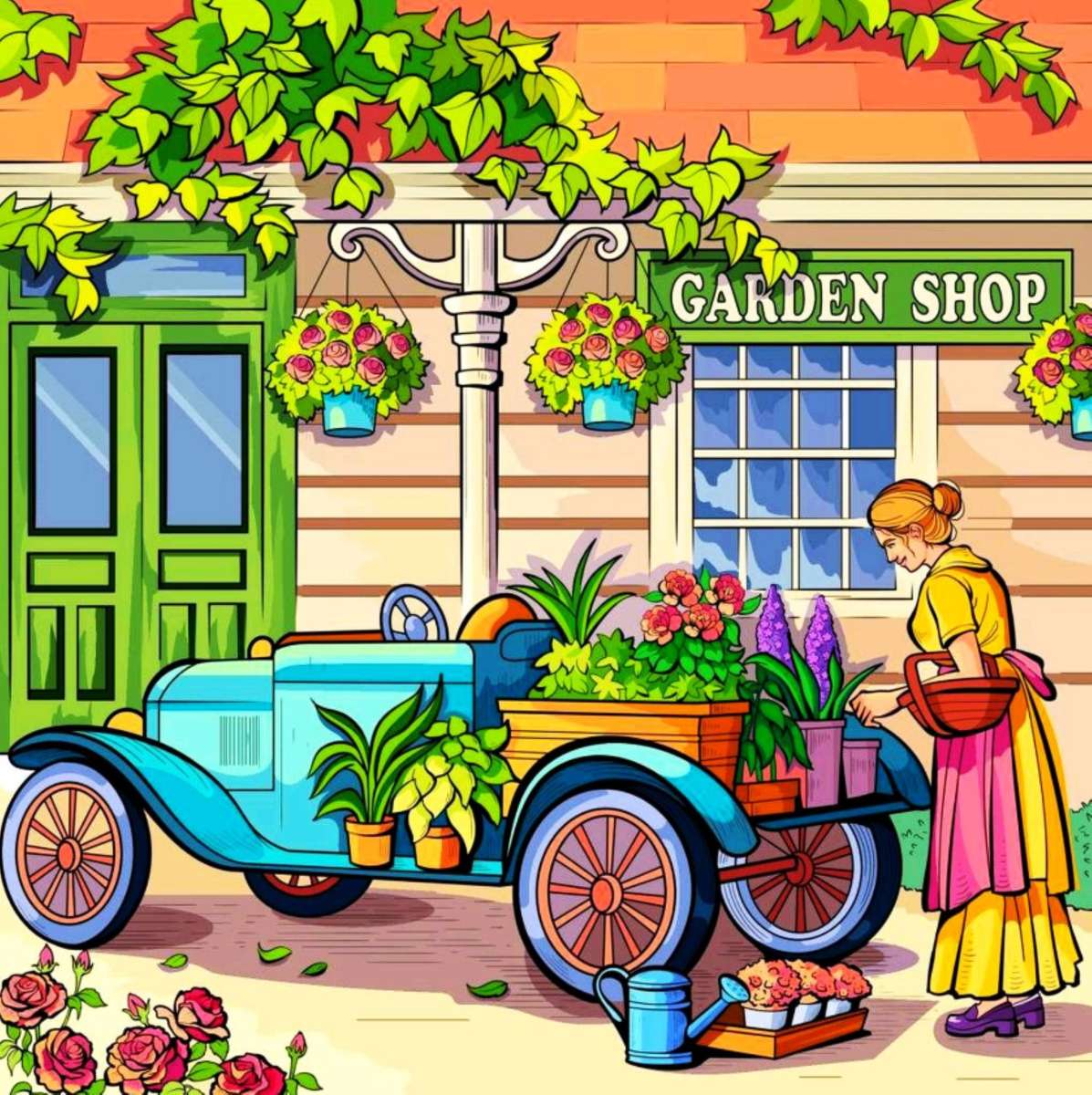 At the garden shop jigsaw puzzle online