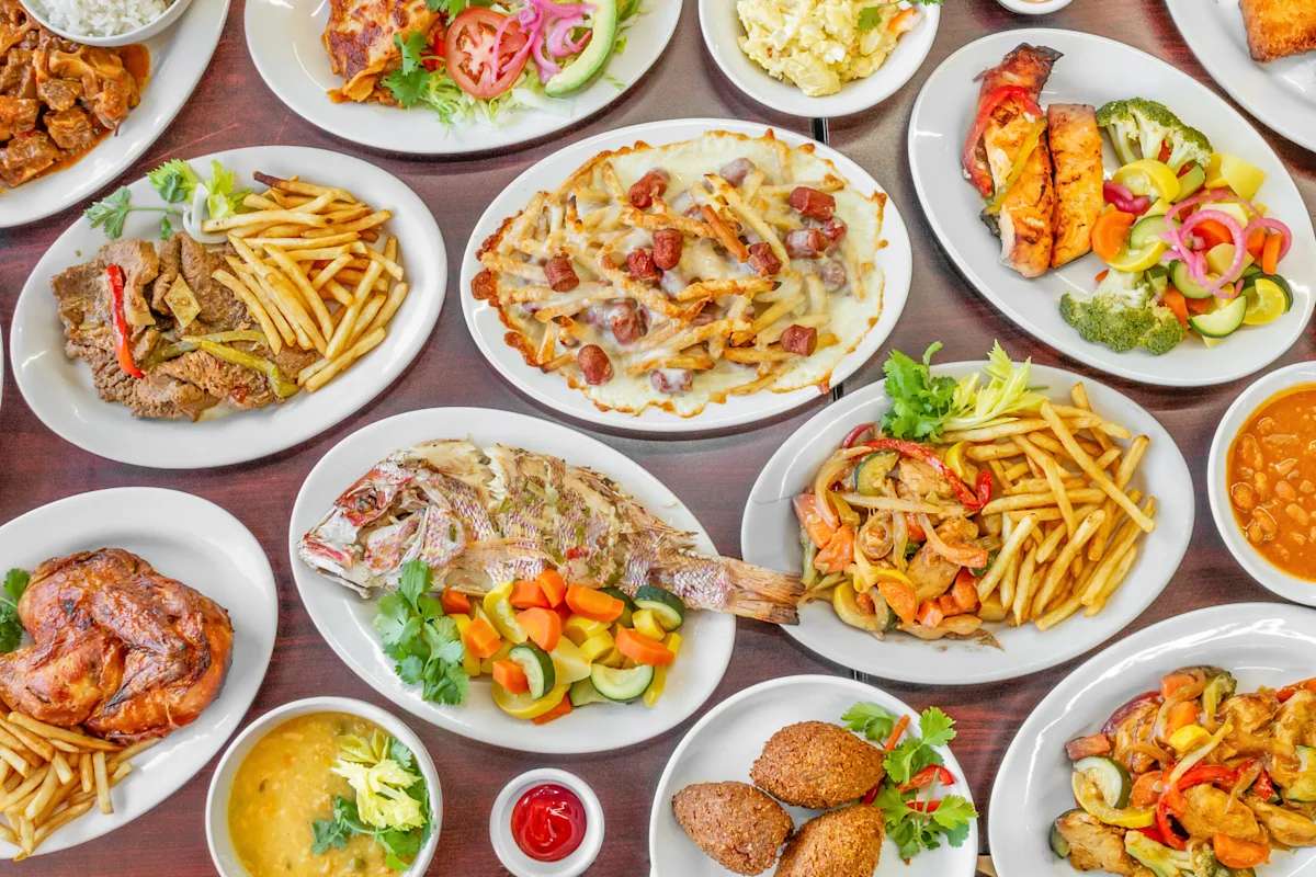 Plates of Food jigsaw puzzle online