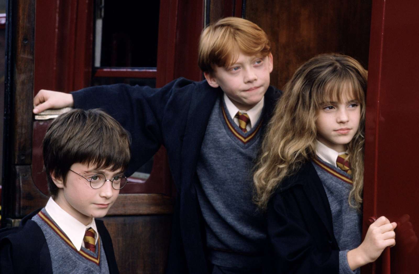 Harry, Ron. Hermione pussel på nätet