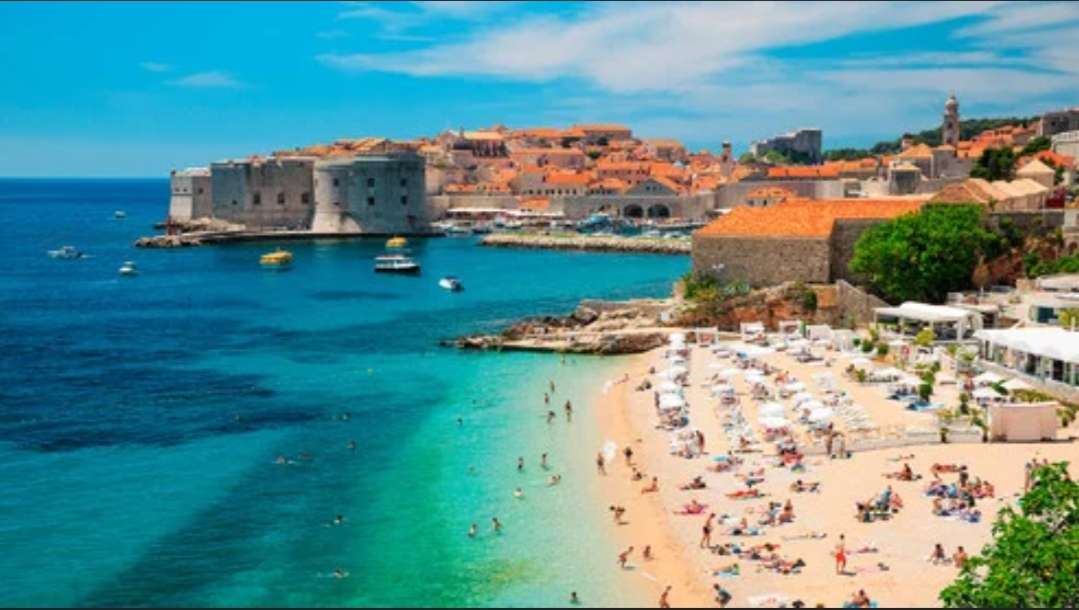 Beach Dubrovnik Croatia jigsaw puzzle online